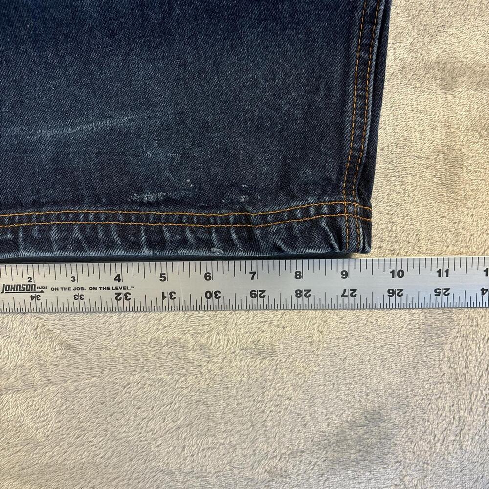 Vintage Y2K Bare Fox Baggy Jeans Mens 36x32 Blue Distressed Fade Denim Skater - Picture 5 of 8